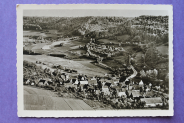 Ansichtskarte AK Langenburg Bächlingen 1957 Ortsansicht Luftbild